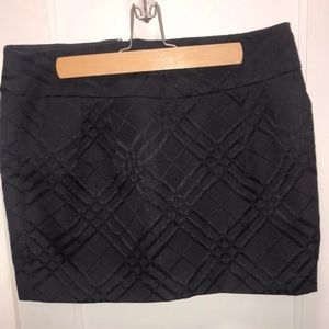 BCBG black mini skirt